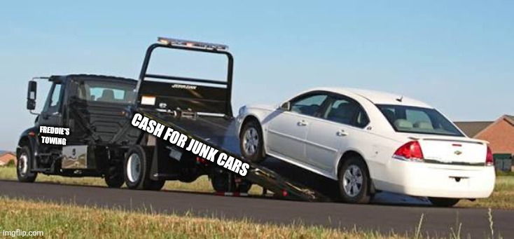 Freddie's Towing service vehicle